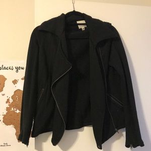 Cotton sweater blazer